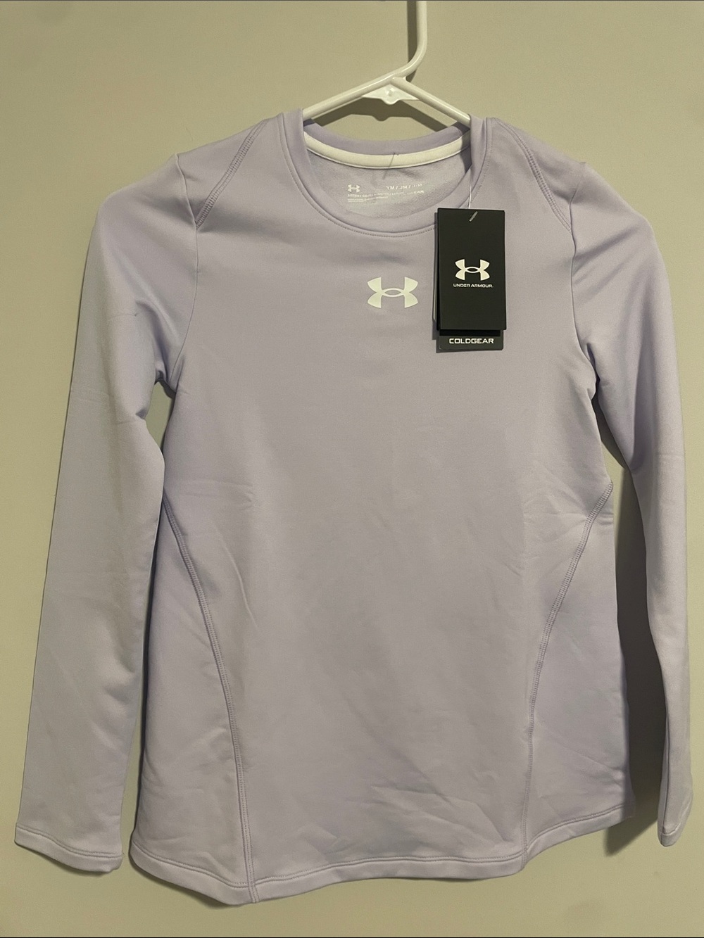 Under Armour Womenโs ColdGear Long Sleeve Top - Lavender